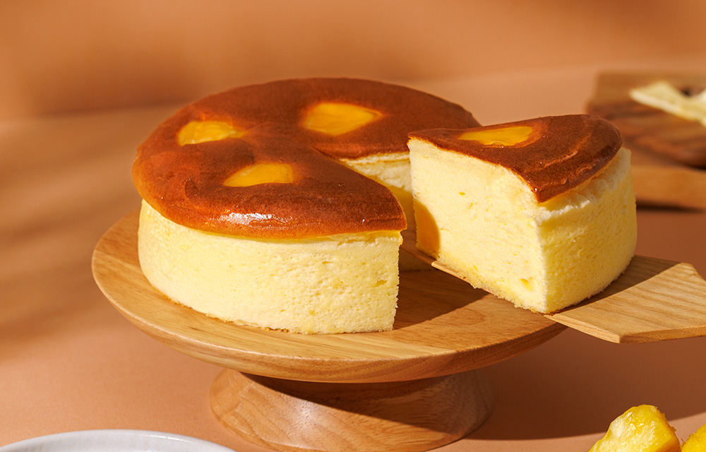 赤い風船のチーズケーキ