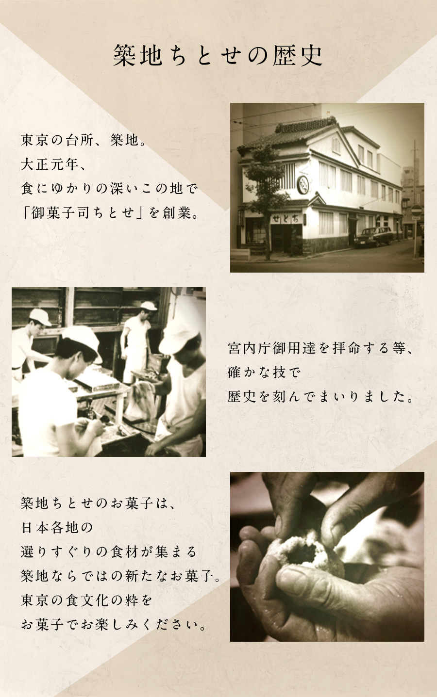 築地ちとせの歴史