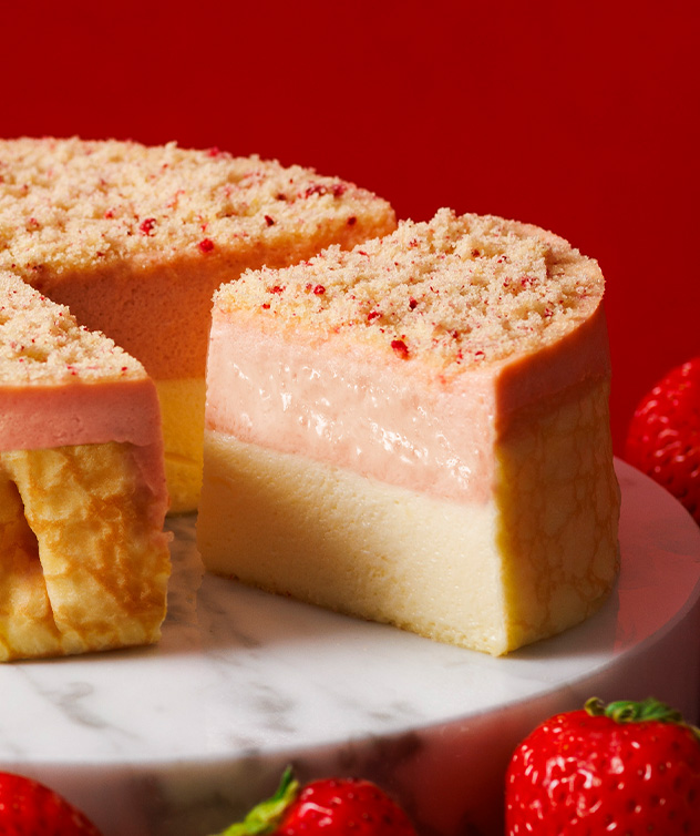 ミルクチーズケーキ苺