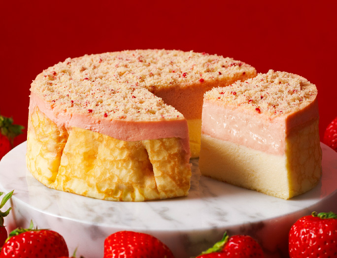 ミルクチーズケーキ苺