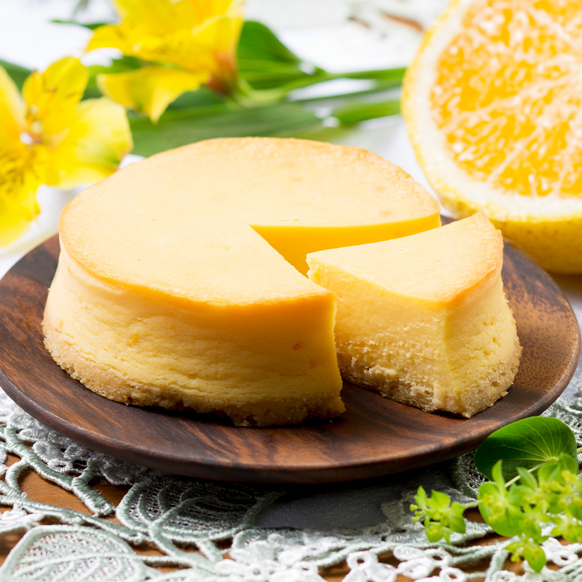 夏みかんクリーミーチーズケーキ