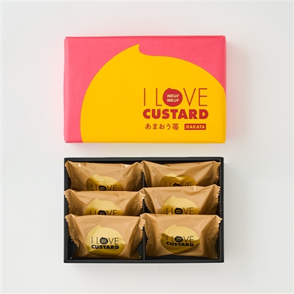 I LOVE CUSTARD CAKE あまおう苺6個入