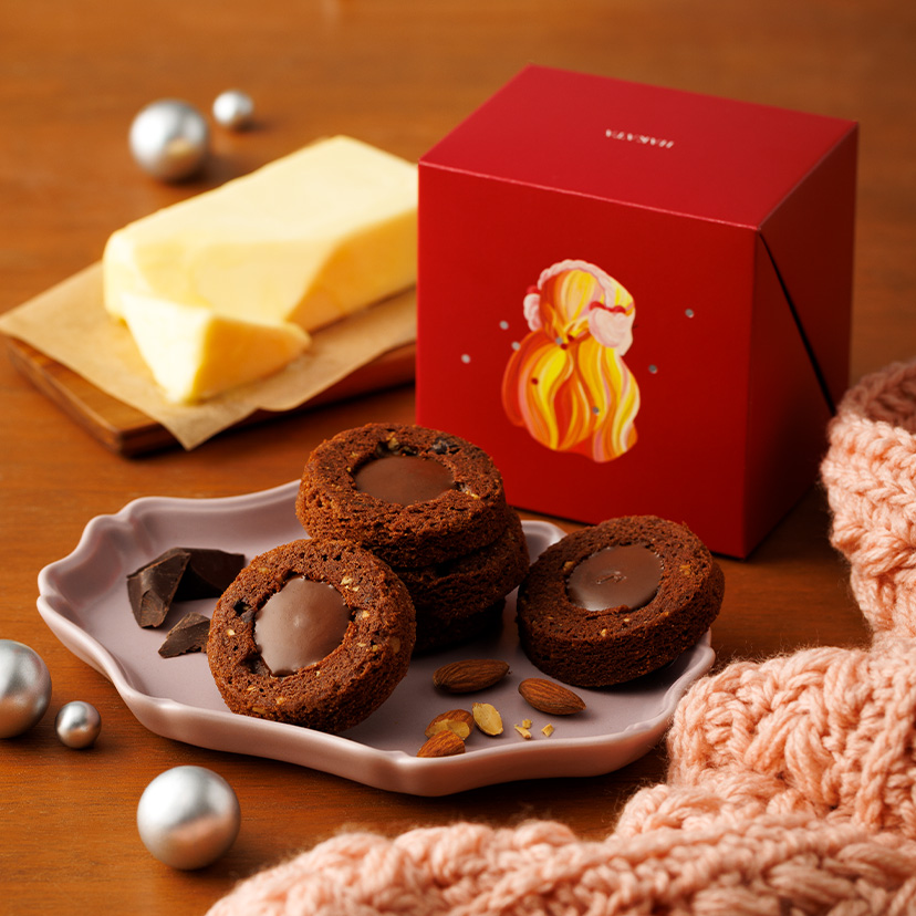 ショコラクッキー　ジャンドゥーヤ＆バター5個入