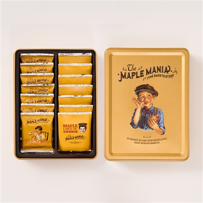メープルクッキー詰合せ缶14枚入
