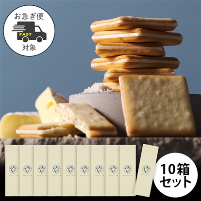 【お急ぎ便】ソルト&カマンベールクッキー9枚入　10箱セット