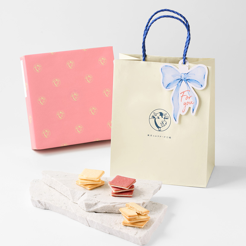 ショッパータグ付きクッキー詰合せ27枚入(ストロベリー＆マスカルポーネ）