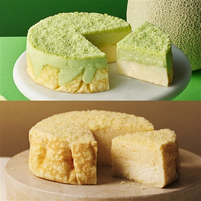 【EC特別取扱】ミルクチーズケーキ メロン贅沢食べ比べセット