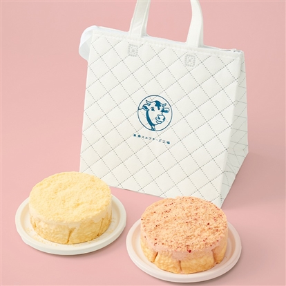 【EC特別取扱】オリジナル保冷バッグ付・ミルクチーズケーキ食べ比べセット